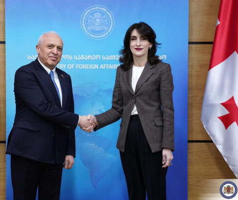 Səfir Aşot Smbatyan və Gürcüstanın Xİ naziri Yerevan və Tbilisi arasında strateji tərəfdaşlıq gündəliyi ilə bağlı məsələləri müzakirə ediblər