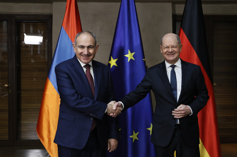 Nikol Pashinyan and Olaf Scholz meet in Munich