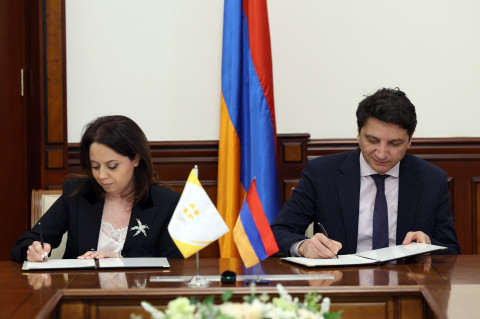 ՀՀ ֆինանսների նախարարը և «Հայաստանի մանուկներ» բարեգործական հիմնադրամի գործադիր տնօրենը ստորագրել են համագործակցության հուշագիր