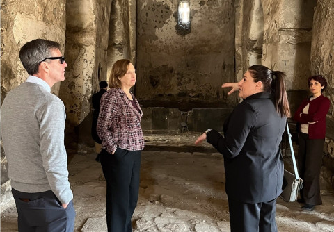 US Ambassador to Armenia visits St. Hripsime Church in Syunik