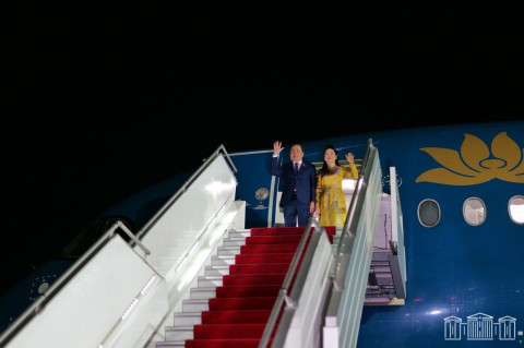 Delegation led by Chairman of National Assembly of Vietnam arrives in Yerevan