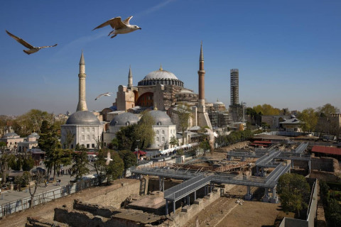 Turkey to begin restoration work on dome of Hagia Sophia