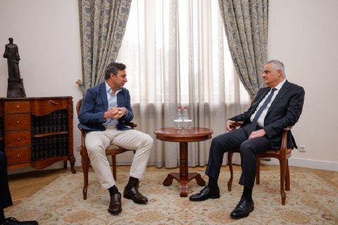 Mher Qriqoryan Amerika Hava Limanları Korporasiyasının icraçı direktoru Martin Eurnekyanı qəbul edib