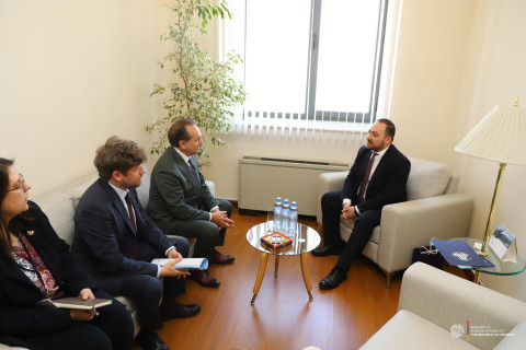 Meeting of Secretary General of Foreign Ministry of Armenia with French political scientist and leading expert on Middle Eastern geopolitical issues