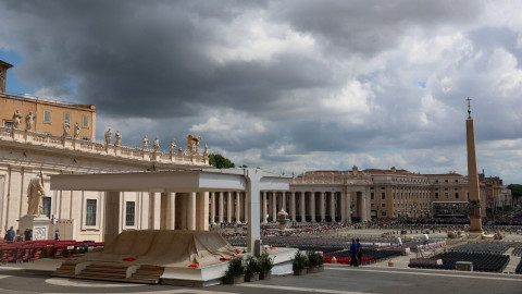 St Peter's Square closes to public as Pope funeral preparations begin