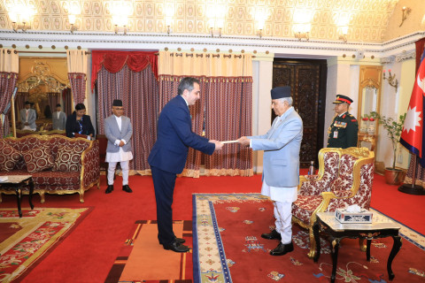 Ambassador Vahagn Afyan presented his credentials to President of Nepal