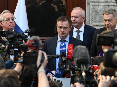 Views of venue where Turkish, Russian, Ukrainian, U.S. officials expected to meet separately