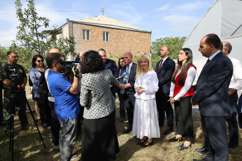 Annita Demetriou, Speaker of House of Representatives of Cyprus, was in Aragatsotn province