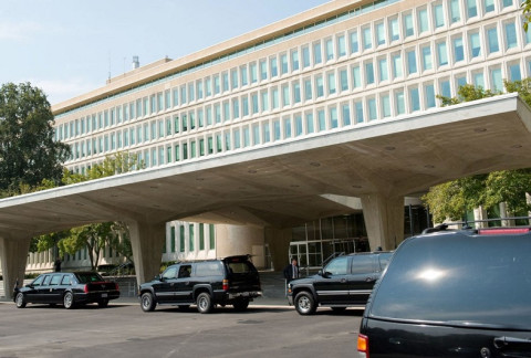 Woman detained after shooting outside CIA headquarters
