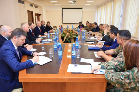 Regular Armenia-United Kingdom defense consultations held at Ministry of Defense administrative complex