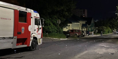 Ukrainian drones damage hospital, homes in Russia's Kursk