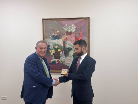 Meeting of Deputy Foreign Minister of Armenia Vahan Kostanyan with Gilbert-Luc Devinaz, Chairman of France-Armenia Friendship Group of French Senate