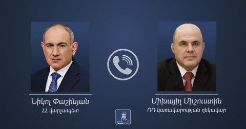 Pashinyan holds telephone conversation with Russian Prime Minister
