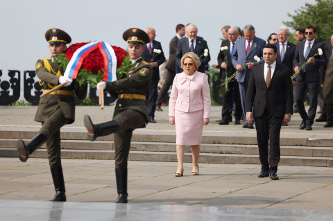 Alen Simonyan and Valentina Matvienko visited Victory Park