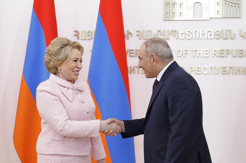 Nikol Pashinyan and Valentina Matvienko exchanged views on a number of issues on Armenia-Russia agenda