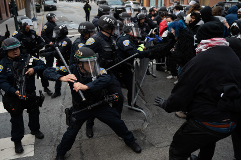 Two officers hurt, 60 arrested as ICE protests in SF turn violent