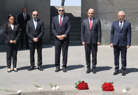 Եվրոպայի խորհրդի գլխավոր քարտուղար Ալեն Բերսեն այցելել է Հայոց ցեղասպանության հուշահամալիր