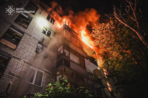 Russian drones hit Ukraine's Kharkiv apartment block, say officials