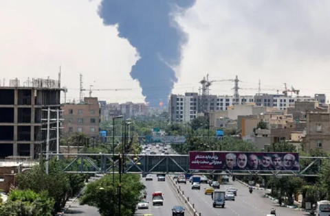 Iran state TV briefly knocked off air by strike after missiles kill 11 in Israel
