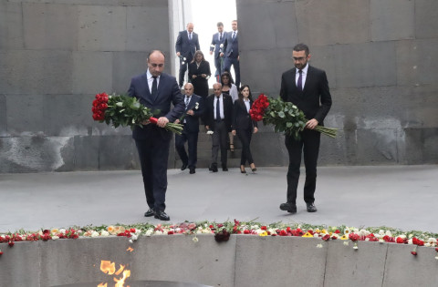 Georgian Interior Minister visits Armenian Genocide Memorial Complex