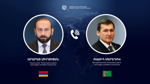 Արարատ Միրզոյանը հեռախոսազրույց է ունեցել Թուրքմենստանի ԱԳ նախարարի հետ