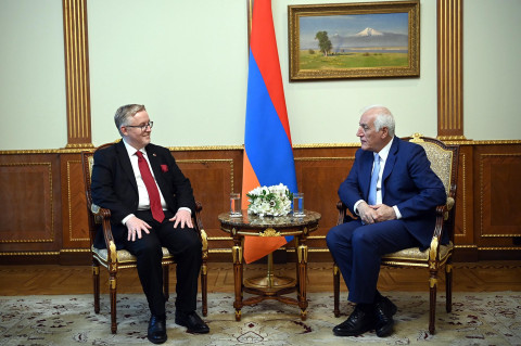 Canada highly appreciates Armenia's continued efforts towards peace and stability in region: Ambassador Turner to Khachaturian