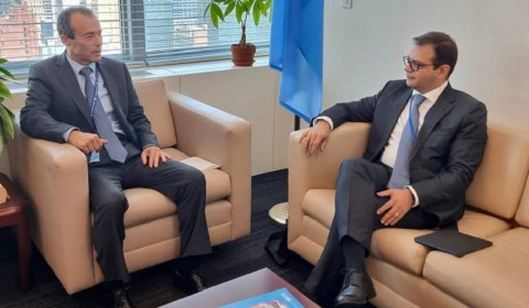 Abisoghomonyan met with UN Assistant Secretary-General for the Middle East, Asia and Pacific Mohamed Khaled Khiari