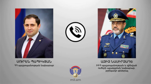 Armenian and Iranian defense ministers discuss regional security issues