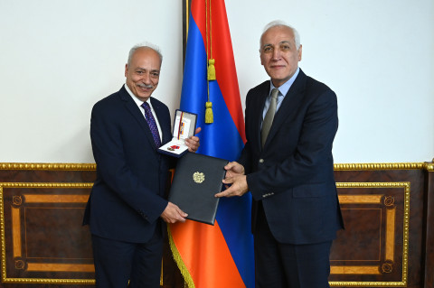 Երվանդ Զորյանը պարգևատրվել է «Հայրենիքին մատուցած ծառայությունների համար» 1-ին աստիճանի մեդալով