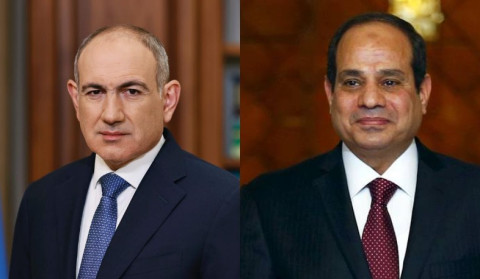 Armenia supports Egypt’s mediation efforts aimed at establishing peace and stability in Middle East and Africa, Nikol Pashinyan tells El-Sisi