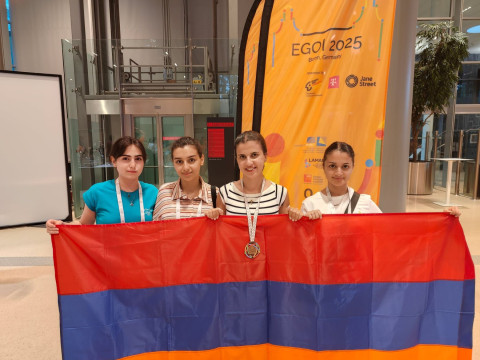 Բրոնզե մեդալ՝ ինֆորմատիկայի Եվրոպայի աղջիկների 5-րդ միջազգային բաց օլիմպիադայում
