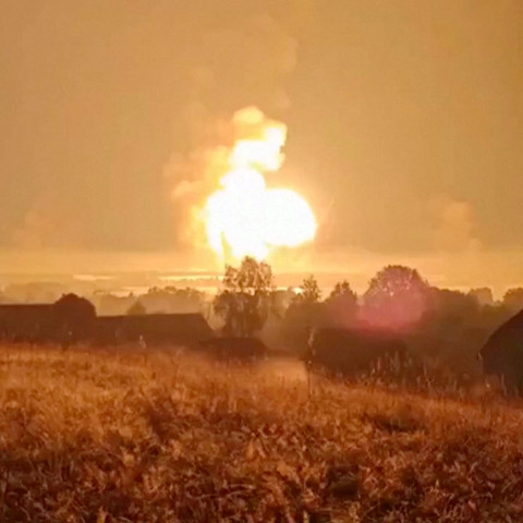 Russia claims striking Ukrainian supply depots, Ukraine reports attacking Russian ammunition depot