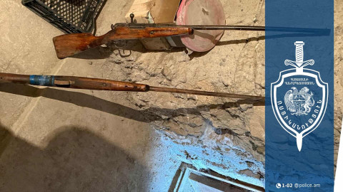 Իրավապահները Տափերական գյուղում հրացաններ են հայտնաբերել