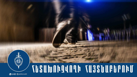 Երևանի քրեական ոստիկանները հայտնաբերել են հետախուզվողի․ խափանման միջոցը՝ կալանք