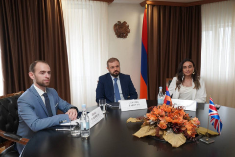 Armenia is interested in continuing and further deepening cooperation with UK: Papoyan to Gallagher