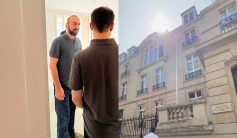 Ararat Mirzoyan visits new Armenian Embassy building in Paris to review renovation progress