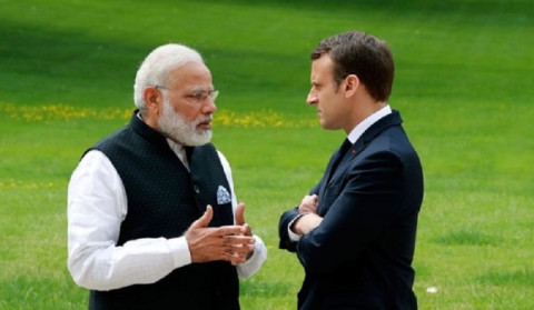 Macron says he coordinated position on Ukraine crisis with Modi
