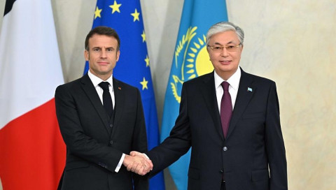 Macron and Tokayev discussed developments in South Caucasus