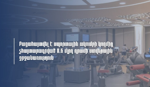 ՊԵԿ-ը բացահայտել է սպորտային ակումբի չհայտարարագրված 8.6 մլրդ դրամի ստվերային շրջանառություն