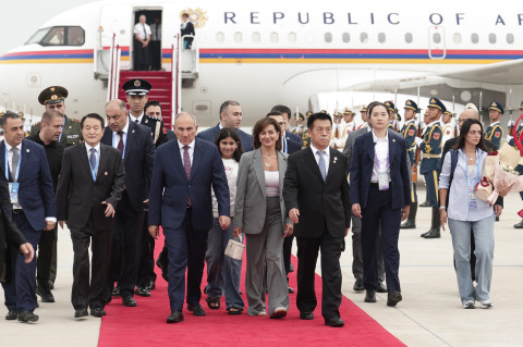 PM Pashinyan arrives in China on a working visit