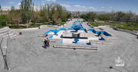 Հայրենական պատերազմի հաղթանակի 40-ամյակին նվիրված զբոսայգում շինարարը վերացնում է թերությունները