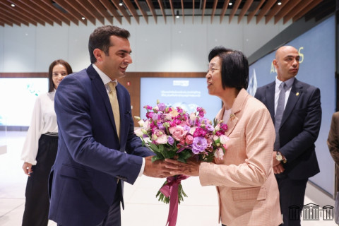 At invitation of NA Vice President Hakob Arshakyan, delegation led by Deputy Chairperson of 14th National Committee of Political Consultative Council visits Armenia