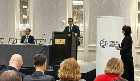 ԱԳ փոխնախարարը մասնակցել է «Հիմնաքարերի ամրապնդում. բաց համացանցի ապագայի ապահովում» խորագրով բարձրաստիճան հարակից միջոցառմանը