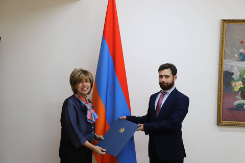 Deputy Foreign Minister Vahan Kostanyan received the newly-appointed Ambassador of Egypt