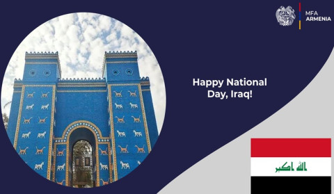 Armenian Foreign Ministry congratulated Iraq on its National Day