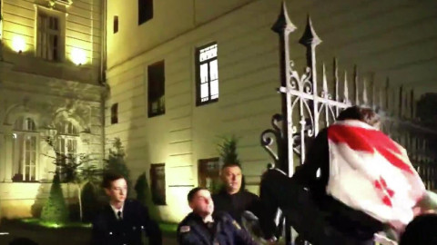 Protesters storm Georgian presidential residence in Tbilisi