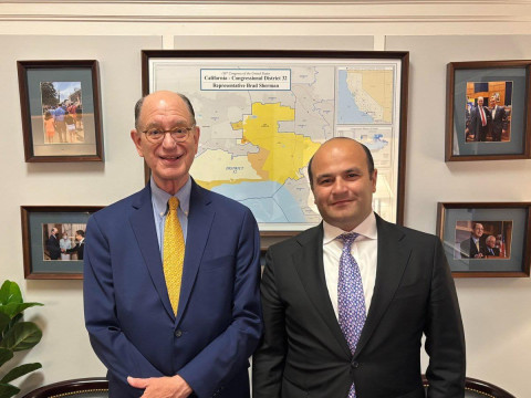 Narek Mkrtchyan, Brad Sherman discuss potential launch of USA-Armenia direct flight