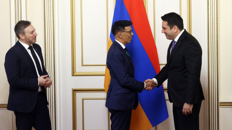 Alen Simonyan Avropa Parlamentinin vitse-prezidenti və Avronest Parlament Assambleyasının həmsədri ilə görüşüb