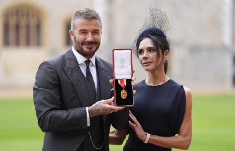 Arise, Sir David: David Beckham receives the honour of knighthood at Windsor Castle