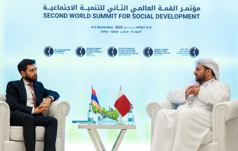 Meeting of Deputy Minister of Foreign Affairs of Armenia Vahan Kostanyan with Minister of State for Foreign Affairs of State of Qatar
